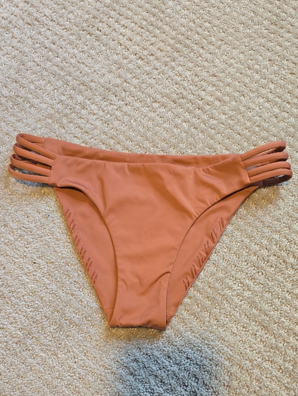 Rust Strappy Side Bikini Bottoms - Women Swim